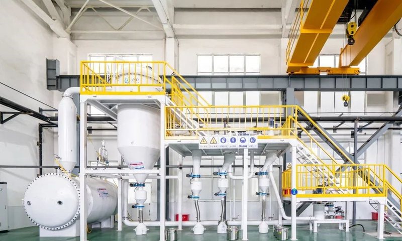 Metal3DP enclosed metal powder production system